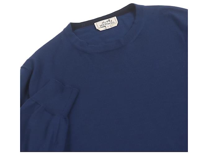 Hermès Suéter de lana Hermes Azul Azul marino - vista 2