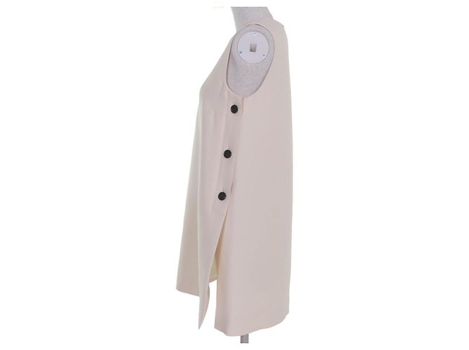 Christian Dior 2-Wege Wollkleid Beige Roh - Ansicht 2