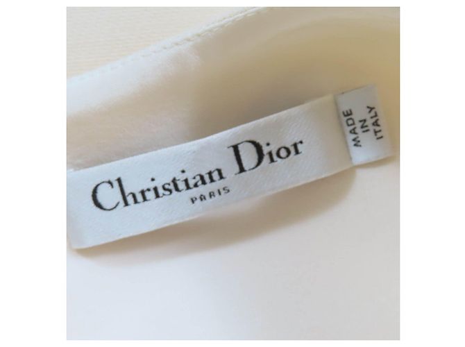 Christian Dior 2-Wege Wollkleid Beige Roh - Ansicht 6