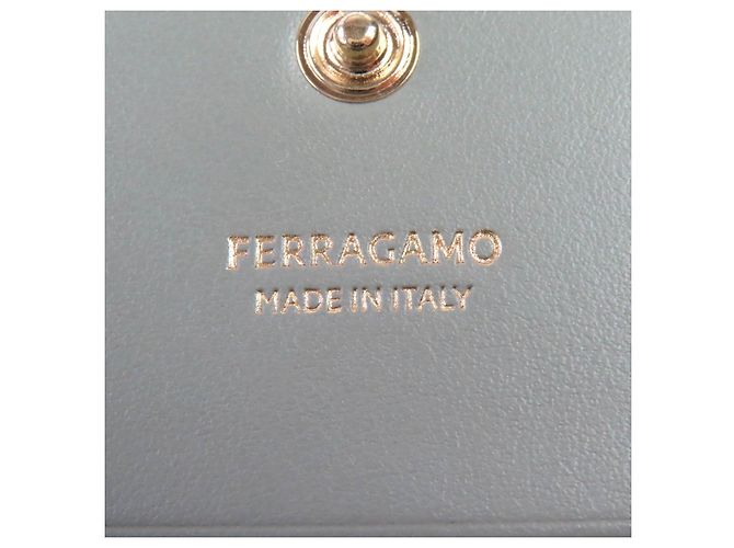 Salvatore Ferragamo Ferragamo Lederbörse Grau - Ansicht 13