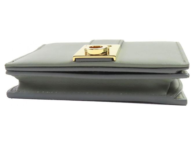 Salvatore Ferragamo Ferragamo Lederbörse Grau - Ansicht 4