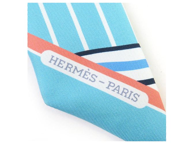 Bufanda de seda Cadre Bayadre de Hermès Azul - vista 6