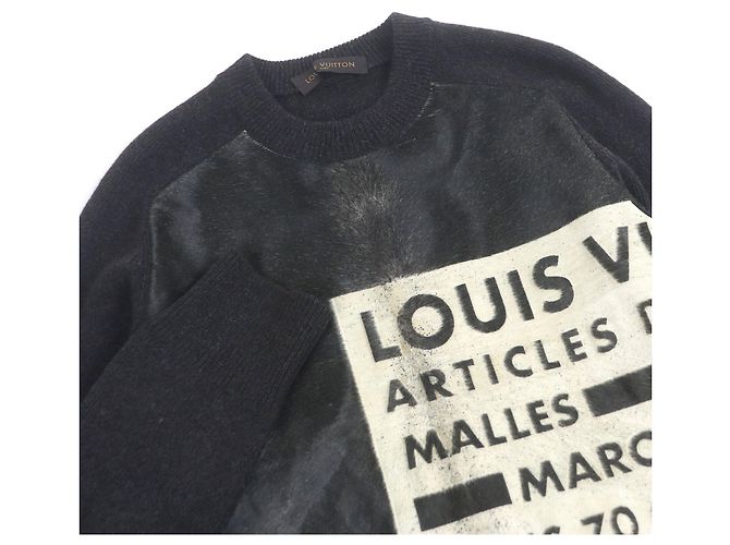 Tejido de cuero de vaca Louis Vuitton Castaño Marrón oscuro - vista 2