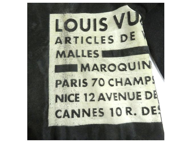 Tejido de cuero de vaca Louis Vuitton Castaño Marrón oscuro - vista 4