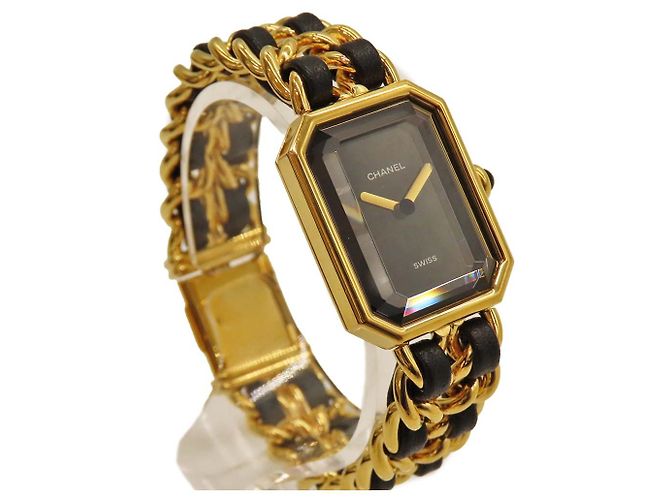 Chanel Première Gold Case Damen Uhr Schwarz - Ansicht 3