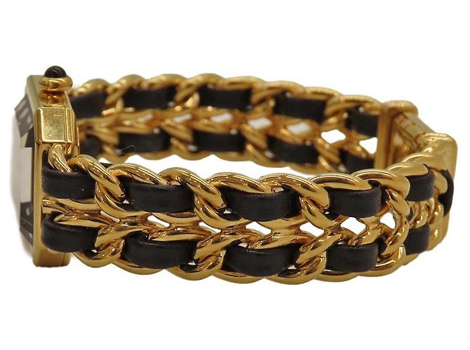 Chanel Première Gold Case Damen Uhr Schwarz - Ansicht 7