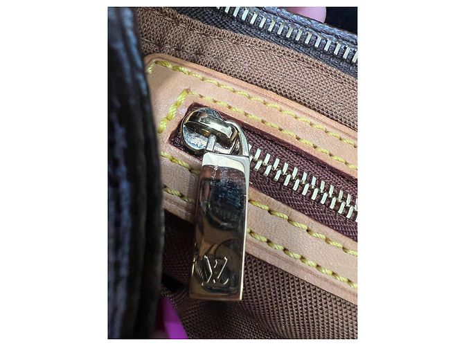 Borsa Louis Vuitton Trotter Monogram Panda Murakami Marrone Multicolore - vista 9