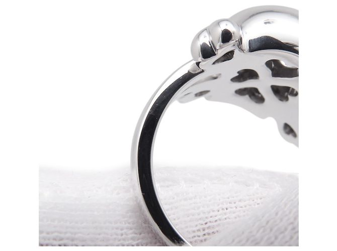 Christian Dior 18K Weißgold Tete de Mort Skull Ring - Ansicht 5