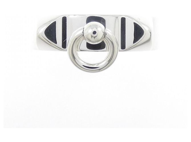 Ring Anello Collier de Chien Hermès Argento - vista 2
