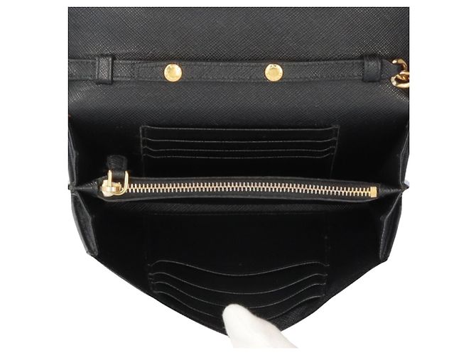 Saffiano Schultertasche von Prada Schwarz - Ansicht 6