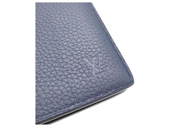 Portafoglio Brazza in Taurillon Louis Vuitton Blu navy - vista 3