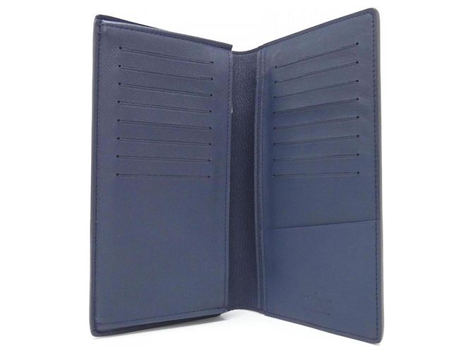 Portafoglio Brazza in Taurillon Louis Vuitton Blu navy - vista 5