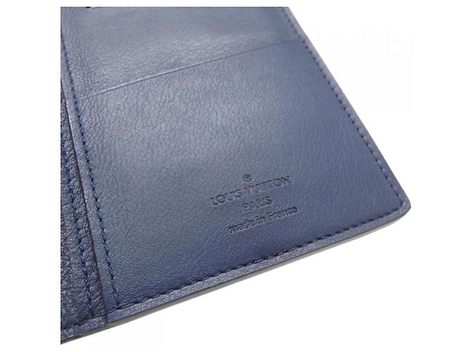 Portafoglio Brazza in Taurillon Louis Vuitton Blu navy - vista 6