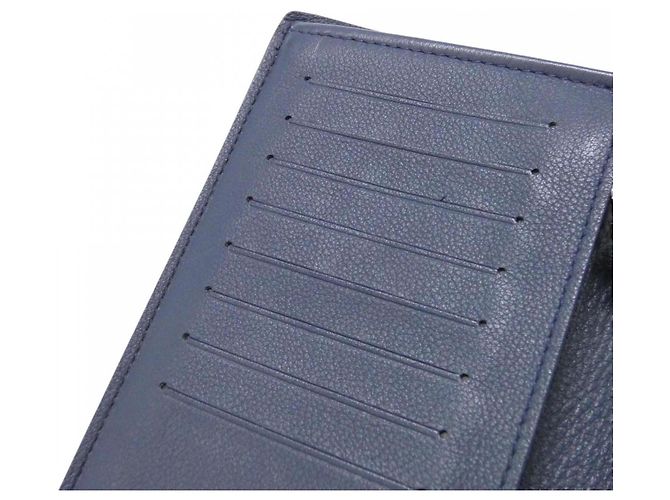 Portafoglio Brazza in Taurillon Louis Vuitton Blu navy - vista 8