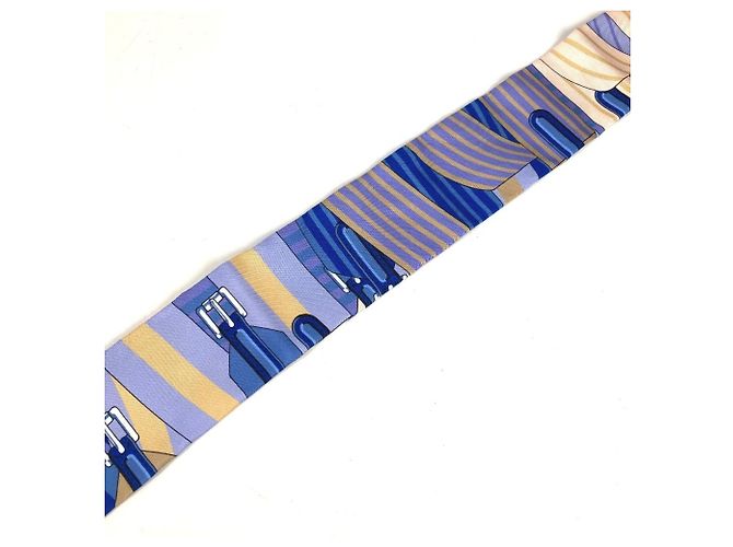 Silk In Hermès Foulard Twilly HERMES Blu - vista 3