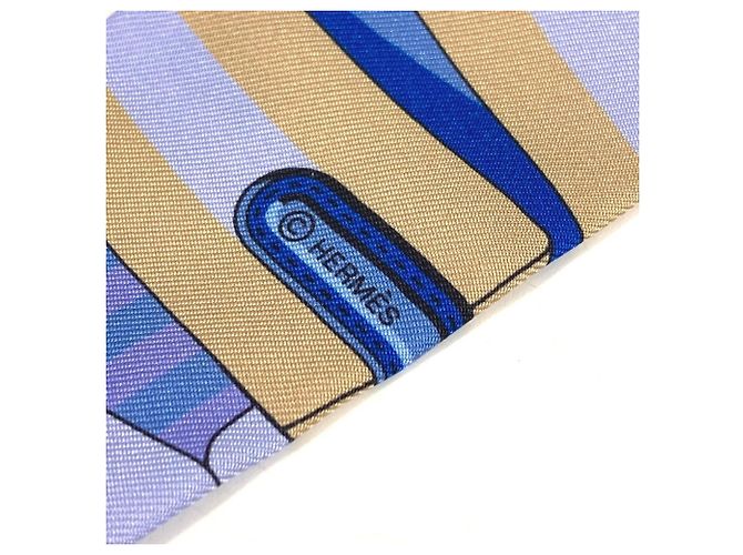 Silk In Hermès Foulard Twilly HERMES Blu - vista 9