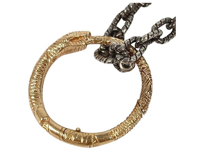 Collana a catena Ouroboros in oro 18K Gucci Argento D'oro - vista 2