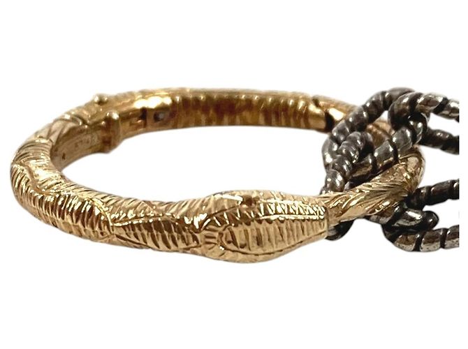 Collana a catena Ouroboros in oro 18K Gucci Argento D'oro - vista 7