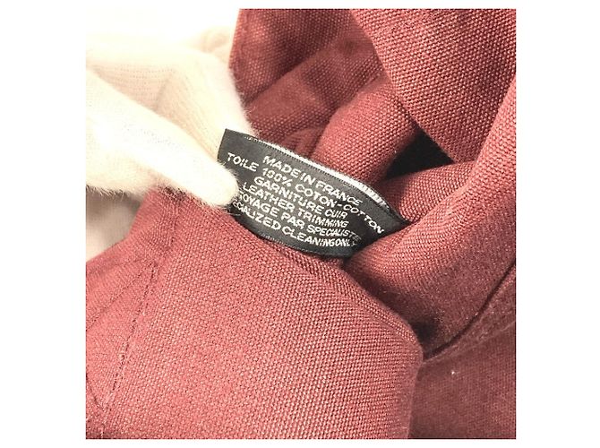 Borsa Tote MM in Pelle Mezza Hermès Bordò - vista 15
