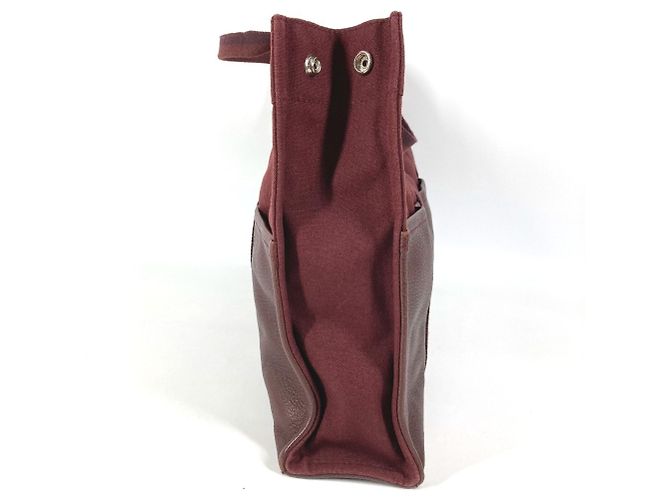 Borsa Tote MM in Pelle Mezza Hermès Bordò - vista 4