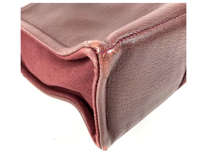 Borsa Tote MM in Pelle Mezza Hermès Bordò - vista 7