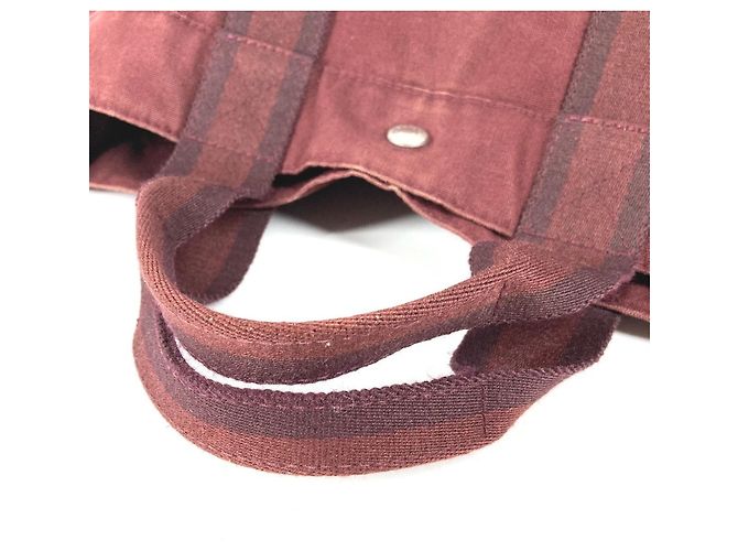 Borsa Tote MM in Pelle Mezza Hermès Bordò - vista 8