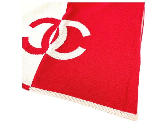 Chanel 19C CC Logo Coco Marke Bicolor Schal Pink - Ansicht 5