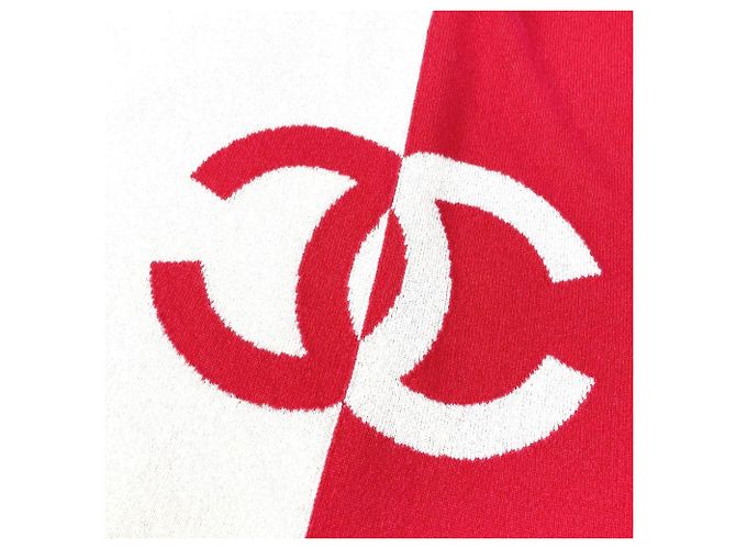Chanel 19C CC Logo Coco Marke Bicolor Schal Pink - Ansicht 7