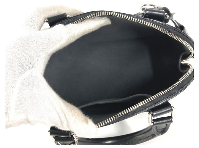 Louis Vuitton Epi Alma BB Umhängetasche Schwarz - Ansicht 13