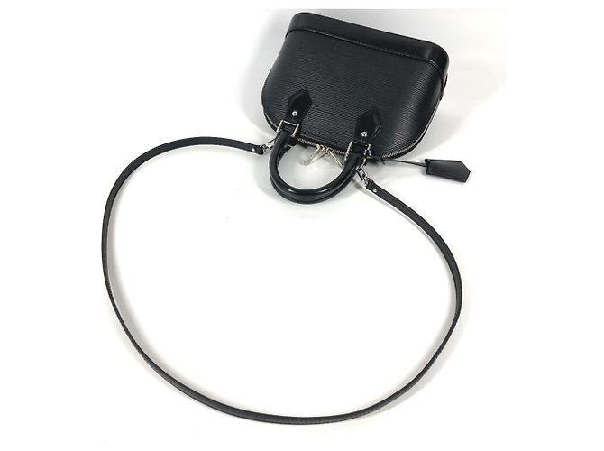 Louis Vuitton Epi Alma BB Umhängetasche Schwarz - Ansicht 8