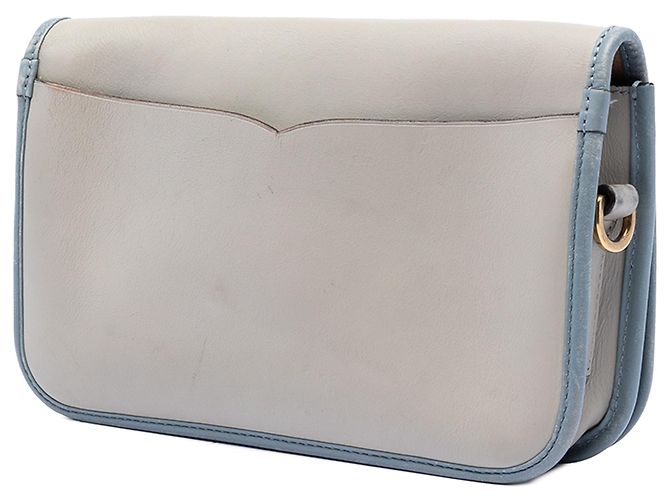 LOEWE Graue bicolor Leder Anagramm Ines Umhängetasche Braun - Ansicht 2