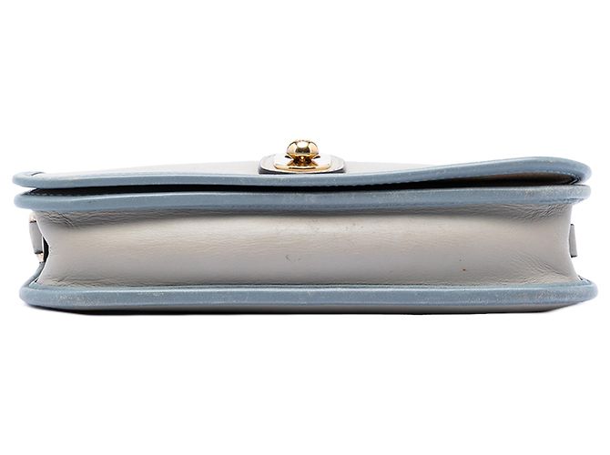 LOEWE Graue bicolor Leder Anagramm Ines Umhängetasche Braun - Ansicht 3