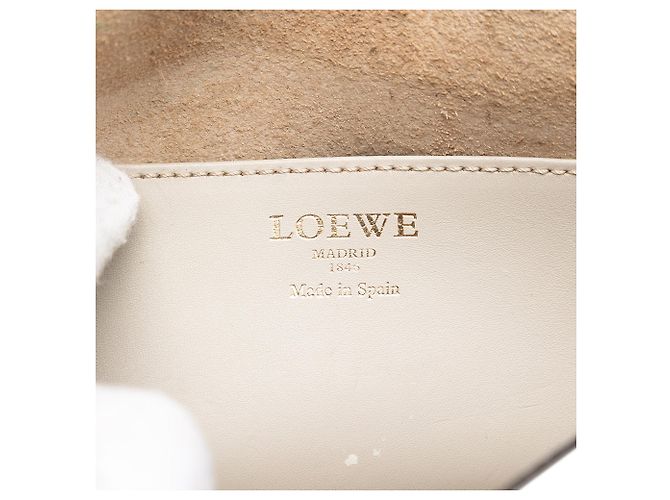 LOEWE Graue bicolor Leder Anagramm Ines Umhängetasche Braun - Ansicht 5