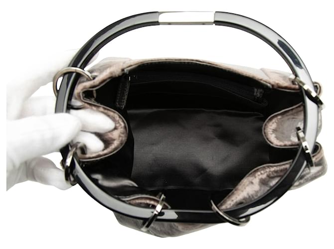 Gucci Silbernes Samt-Eimer - Ansicht 4