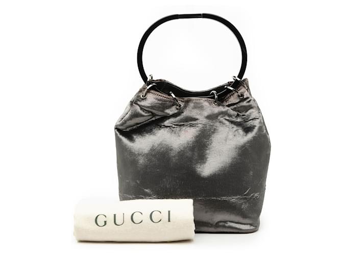 Gucci Silbernes Samt-Eimer - Ansicht 8