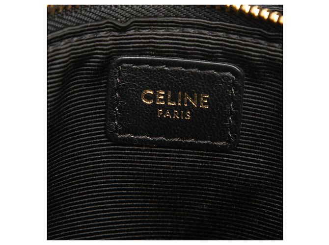 Céline Celine Piccola Borsa a Tracolla Trio Nera con Paillettes Nero - vista 5