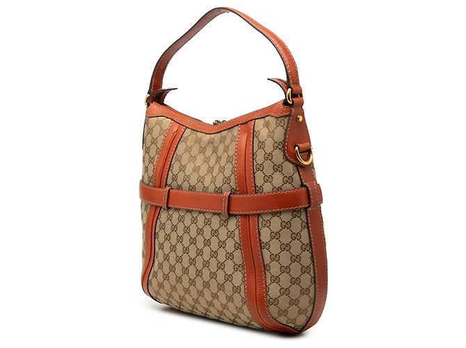Borsa a tracolla GG in tela beige medio Gucci - vista 2