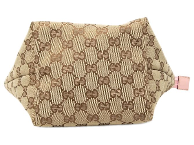 Gucci Beiger Kinder Mini GG Canvas Web Handtasche - Ansicht 3