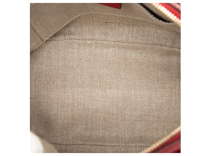 Bolsa de couro vermelho GG Charm da Gucci, mini, em forma de cúpula - vista 4