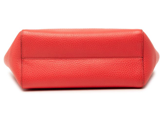 Borsa a mano mini in pelle rossa Gucci - vista 3