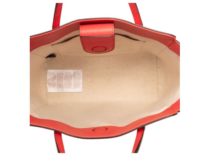 Borsa a mano mini in pelle rossa Gucci - vista 4