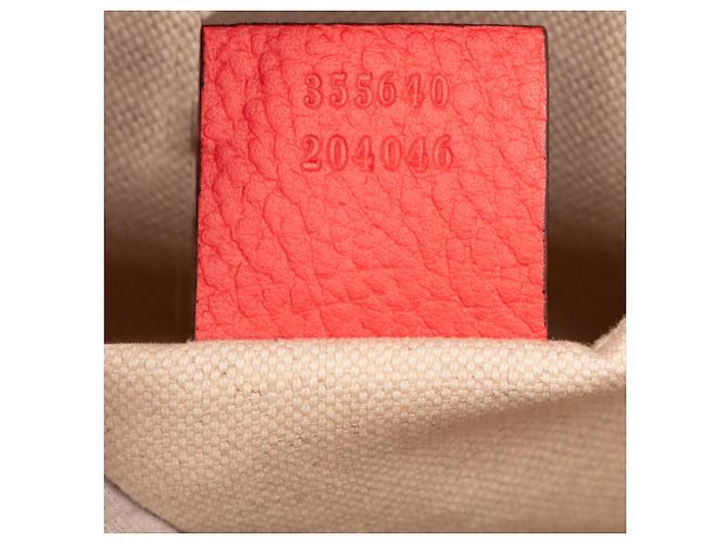 Borsa a mano mini in pelle rossa Gucci - vista 6
