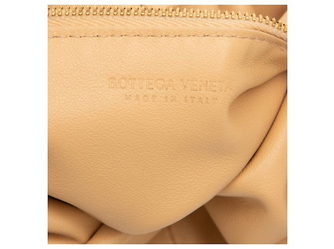 Borsa Mini Double Knot in Pelle Marrone di Bottega Veneta Caramello - vista 5