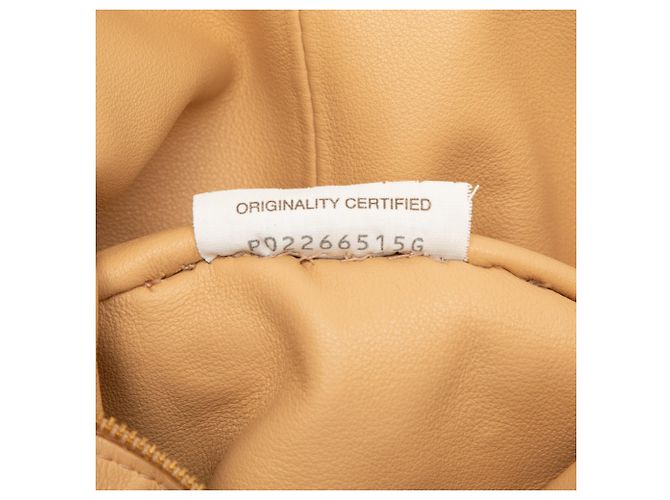 Borsa Mini Double Knot in Pelle Marrone di Bottega Veneta Caramello - vista 6