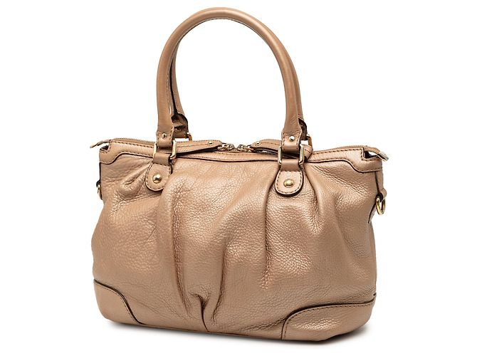 Borsa Sukey in pelle di vitello dorata Gucci D'oro - vista 2