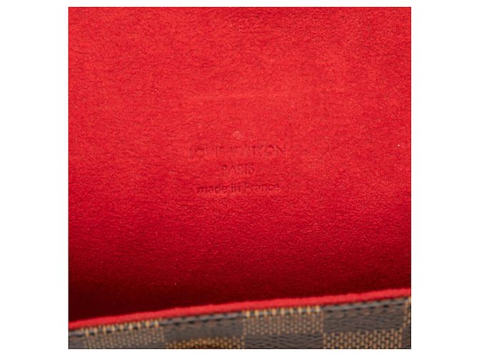 Pochette Florentine Damier Ebene Marrone Louis Vuitton - vista 5