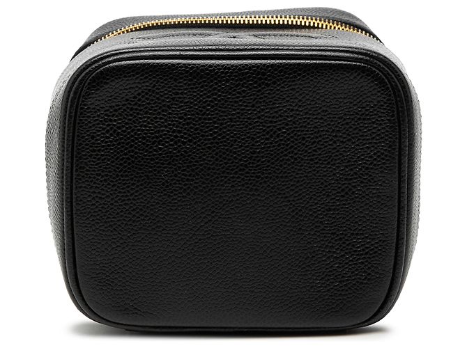 Vanity Beauty Case Caviar Nero CC di Chanel - vista 3
