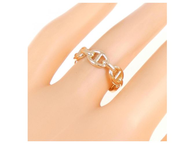 Ring Anello Chaine d'Ancre Enchainée di Hermès Rosa - vista 4