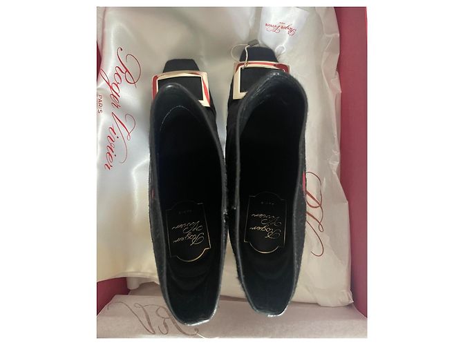 Roger Vivier Lederstiefeletten mit Blumenmuster schwarz Mehrfarben - Ansicht 6