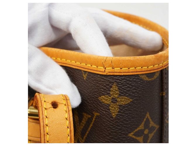 Borsa Tote Bucket PM Monogram Louis Vuitton Marrone - vista 7